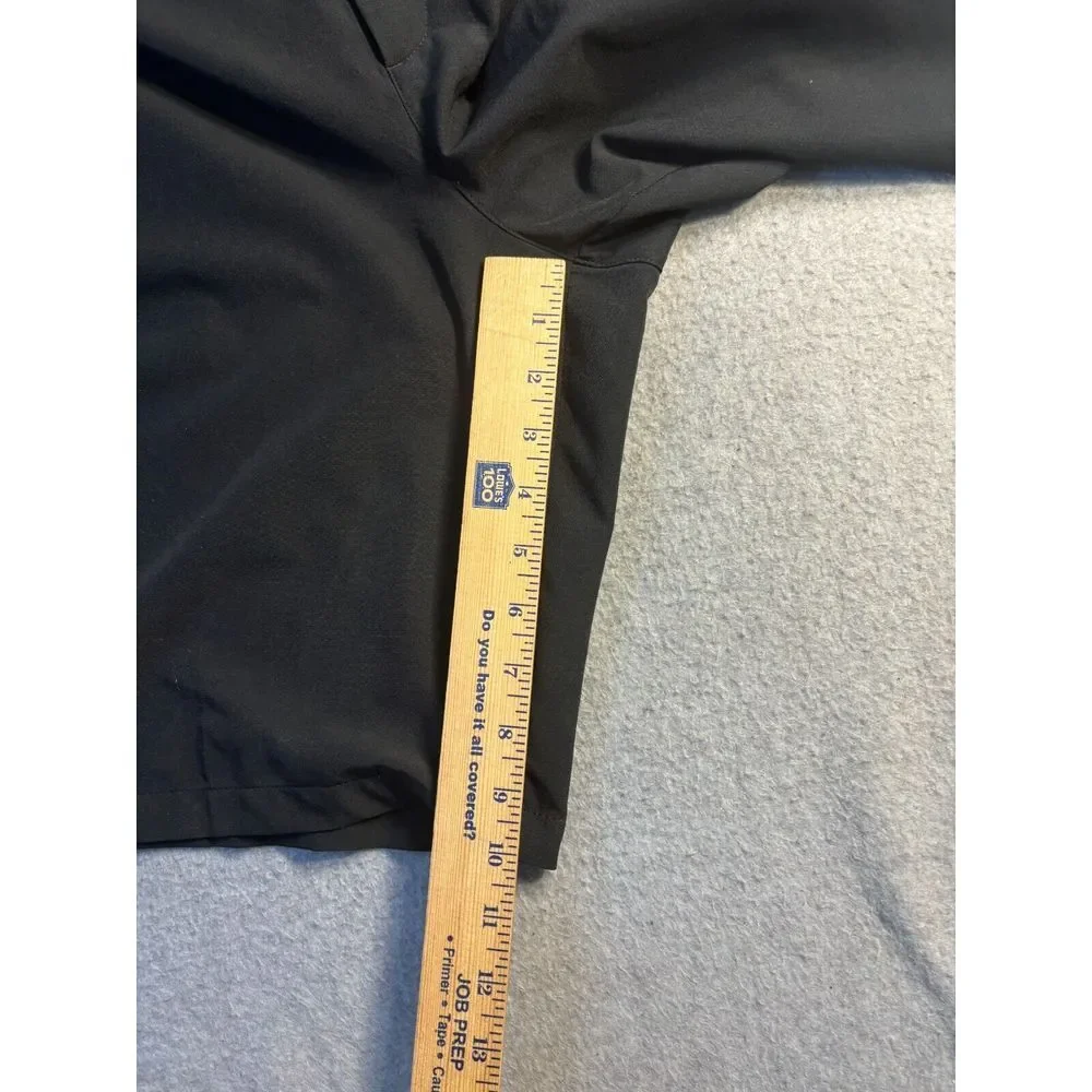 Nike Shorts Men's Size 38 Black‎ Flat Front Standard & Dri Fit Embroidered Logo